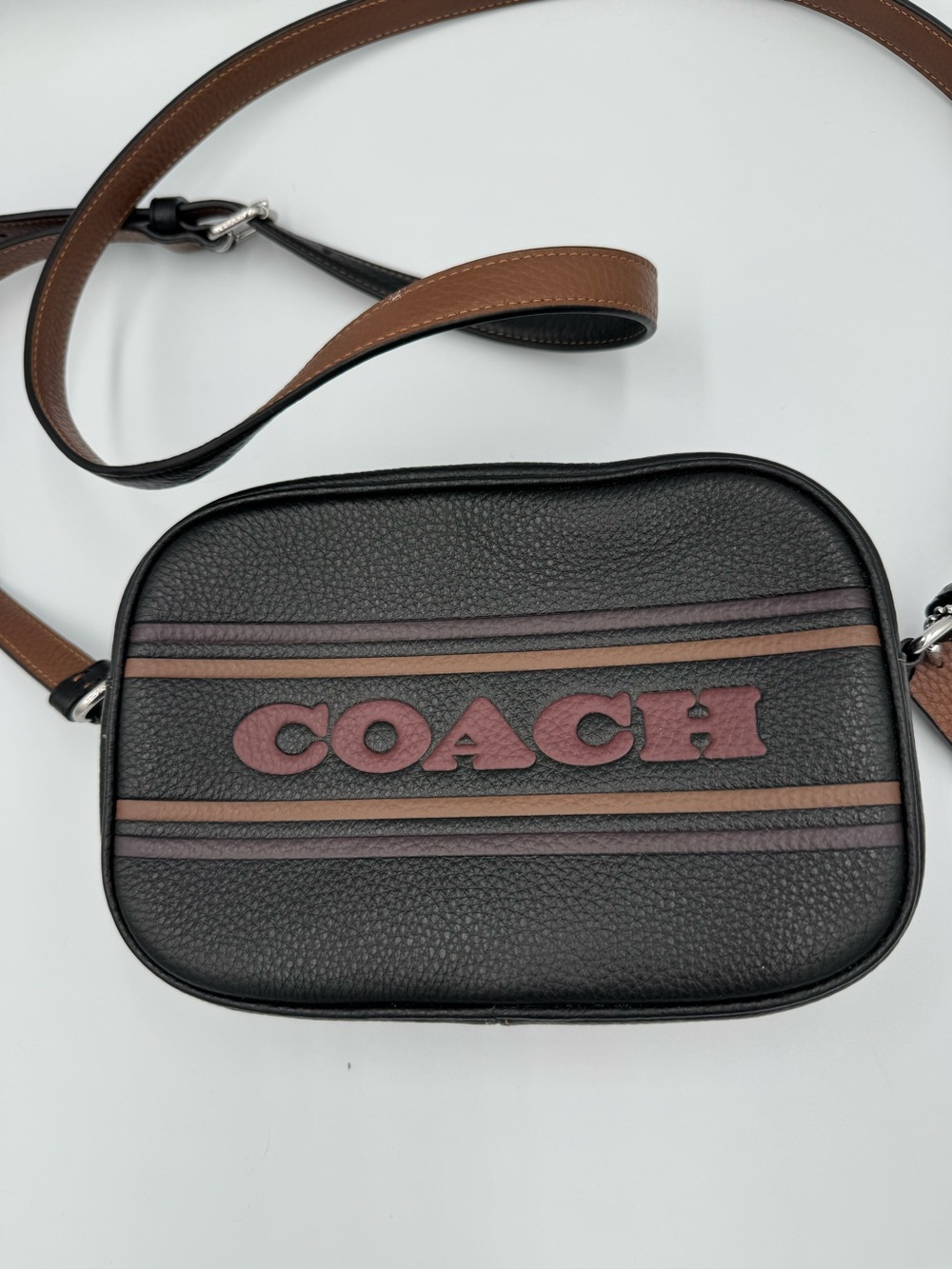 COACH Mini Jamie Camera Bag With Coach Stripe, excellent condition!